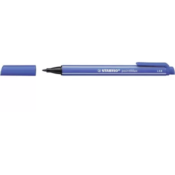 STABILO pointMax Fineliner - ultramariininsininen - Medium 0,8 mm - pyöreä - vesipohjainen muste