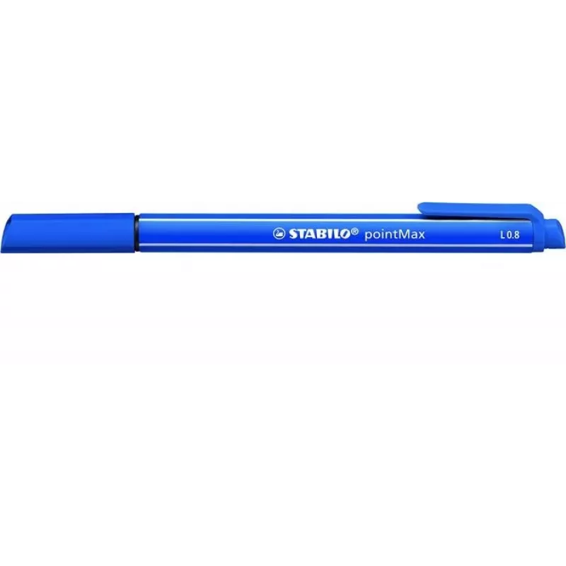 STABILO pointMax Fineliner - ultramariininsininen - Medium 0,8 mm - pyöreä - vesipohjainen muste