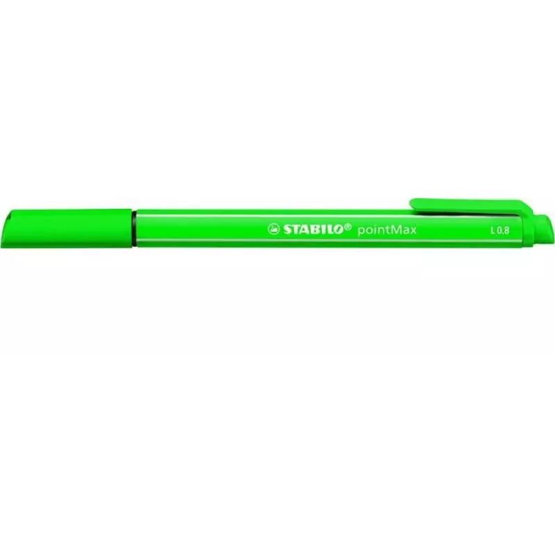 STABILO pointMax Fineliner vihreä 0,8 mm nylonkuituinen kärki vesipohjainen muste