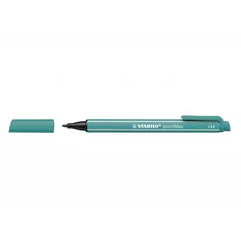 STABILO pointMAX huopakynä - turkoosi - medium - 0,8 mm - vesipohjainen muste - nylonhuopakärki