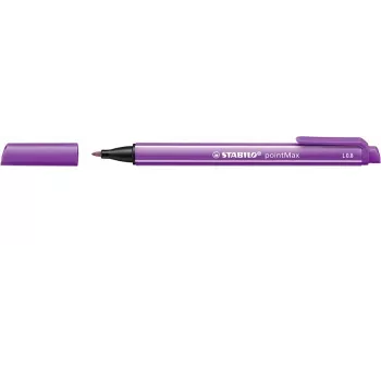 STABILO pointMax huopakynä - violetti - keskikokoinen 0,8 mm - pyöreä - vesipohjainen muste - nylonkuitukärki