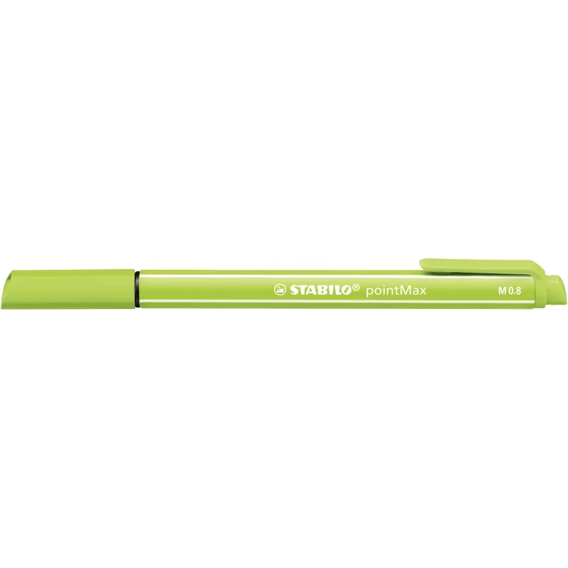 STABILO pointMax fineliner-kynäsarja - 24 eri väriä - 0,8 mm kuitukärki - vesipohjainen muste