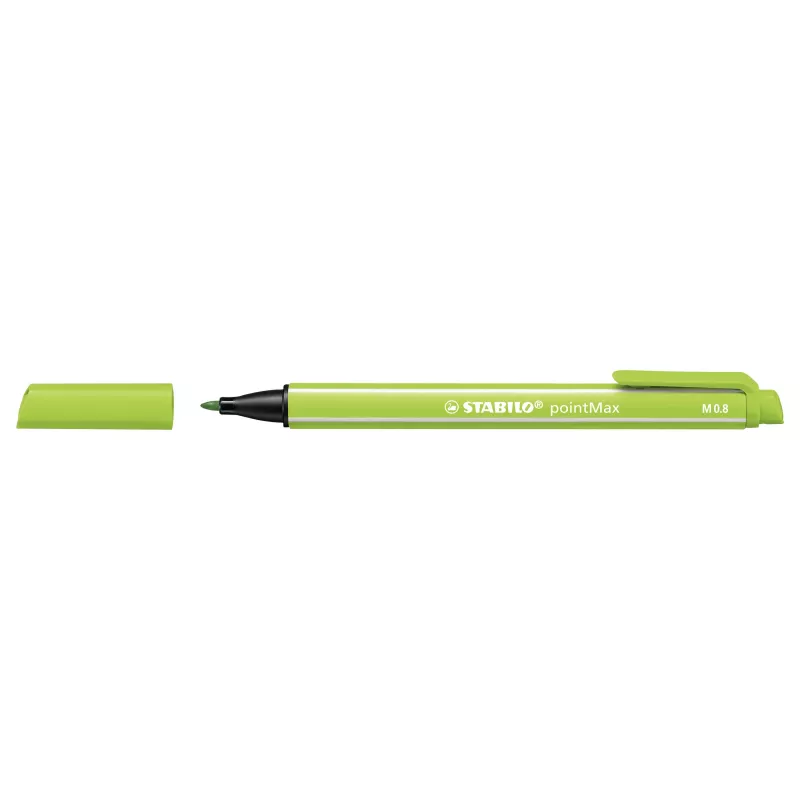 STABILO pointMax fineliner-kynäsarja - 24 eri väriä - 0,8 mm kuitukärki - vesipohjainen muste