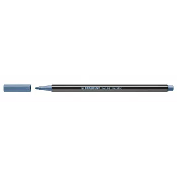 STABILO Pen 68 Metallic kuitukynä - metallinsininen - 1 kpl