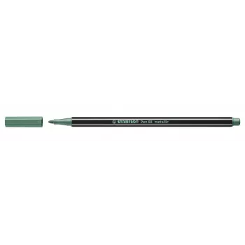 STABILO Pen 68 Metallic kuitukynä - metallinvihreä - 1 kpl