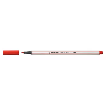 STABILO Pen 68 Brush - medium - punainen - joustava sivellinkärki - vesipohjainen muste - Saksa - aikuiset ja lapset