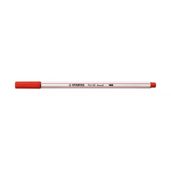 STABILO Pen 68 Brush - medium - punainen - joustava sivellinkärki - vesipohjainen muste - Saksa - aikuiset ja lapset