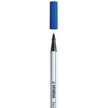 STABILO Pen 68 Brush - sininen - sivellinkärki - vesipohjainen muste - kuusikulmainen - 1 kynä