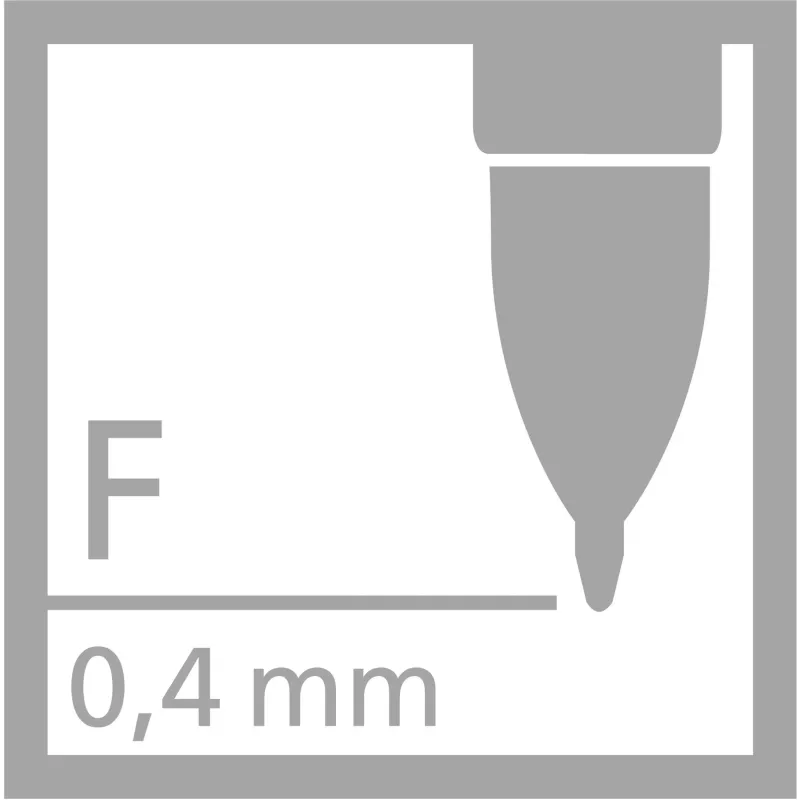STABILO PALETTE täyttö Nero Black Fine 0,4 mm 1 kpl