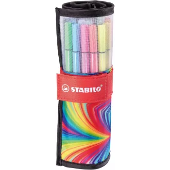 STABILO Pen 68 ARTY kuitukynäsarja, 25 kpl, eri värejä