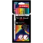 STABILO Pen 68 Brush ARTY Edition sivellinkynäsarja – 10 eri väriä pahvikotelossa