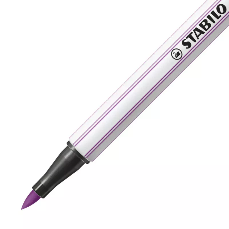 STABILO Pen 68 Brush ARTY Edition sivellinkynäsarja – 10 eri väriä pahvikotelossa