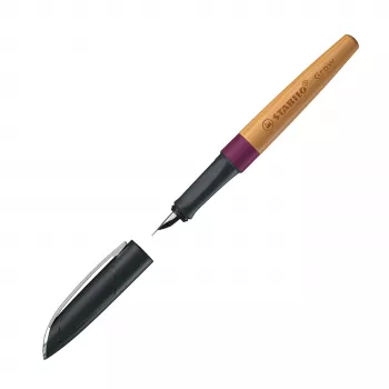 STABILO Grow täytekynä - Plum Red / Cherry, keskikokoinen kärki, ilmastoneutraali