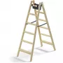 Hailo Master H80 2x6 askelmaa kaksipuoliset tikkaat, 150 kg kantavuus, hopea