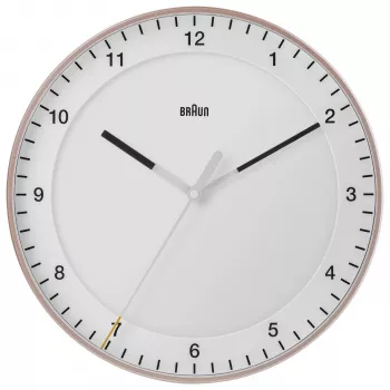 Braun BC17PW kvartsiseinäkello analoginen, 30 cm, vaaleanpunainen/valkoinen
