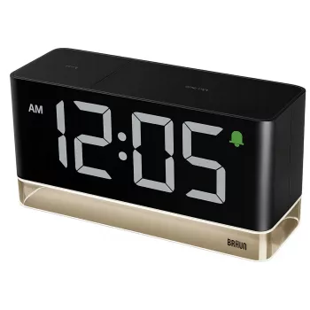 Braun BC 27 BEU digitaalinen LED-herätyskello (67128) - musta