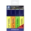 STAEDTLER Textsurfer Classic 3+1 promopakkaus yliviivain sarja, talttakärki, 1,0-5,0 mm, useita värejä