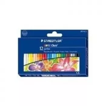 STAEDTLER Noris Club 243 NC12 vahaliidut - 12 sekoitettua väriä - 11 mm halkaisija - pahvilaatikko