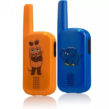 DieMaus radiopuhelinsarja - 2 yksikköä, 40 MHz, 2 kanavaa, jopa 200 m kantama, monivärinen