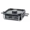 SEVERIN RG 2379 SEVENTO raclette-grilli 1400 W 8 henkilölle musta/hopea