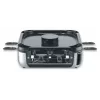 SEVERIN RG 2379 SEVENTO raclette-grilli 1400 W 8 henkilölle musta/hopea
