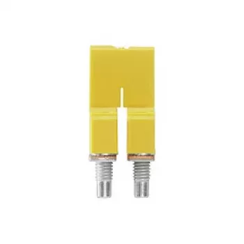 Weidmüller WQV 4/2 poikittaisliitin, 2-napainen, 4 mm², keltainen, 50 kpl