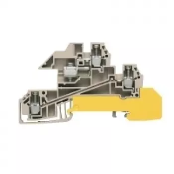 Weidmüller läpivientiliitin, beige, 2,5 mm², 24 A, 50 kpl
