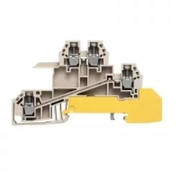 Weidmüller läpivienti-DIN-kiskoliitin, ruuviliitäntä, 2,5 mm², 800 V, 24 A, beige, 50 kpl