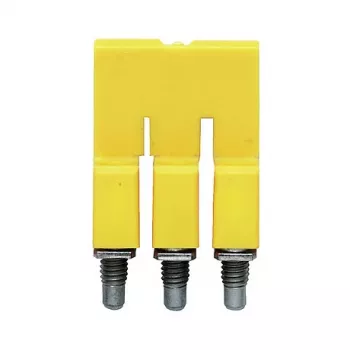 Weidmüller WQV 2.5/3 poikittaisliitin, 3-napainen, 2,5 mm², keltainen, polyamidi, UL94 V-0, 50 kpl