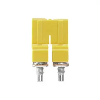 Weidmüller WQV 6/2 poikittaisliitin, 2-napainen, 6 mm², polyamidi, keltainen, UL 94 V-0, 50 kpl