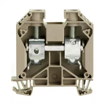 Weidmüller WDU 35 ruuviliitäntäinen DIN-kiskoliitin, 35 mm², 1000 V, 125 A, tummanbeige