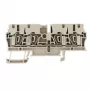 Weidmüller ZDU 2.5/4AN läpivientiriviliitin, jousiliitäntä, 2,5 mm², beige, 100 kpl