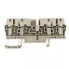 Weidmüller ZDU 2.5/4AN läpivientiriviliitin, jousiliitäntä, 2,5 mm², beige, 100 kpl