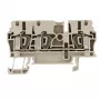 Weidmüller ZDU 2.5/3AN läpivientiriviliitin, jousiliitäntä, 2,5 mm², beige, 100 kpl