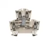 Weidmüller 1022300000 läpivientiliitin, 2-tasoinen, ruuviliitäntä, 500 V, 24 A, 4 mm², tummanbeige
