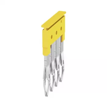 Weidmüller ZQV 2.5/4 poikittaisliitin, 4-napainen, 2,5 mm², keltainen, 60 kpl