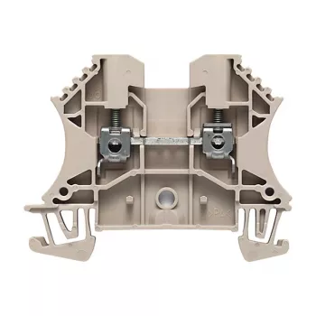Weidmüller läpivientiliitin, W-sarja, 2,5 mm², 24 A, 800 V, beige, ruuviliitäntä, DIN-kiskoasennus, 100 kpl