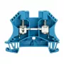 Weidmüller WDU 6 BL läpivientiriviliitin, 6 mm², ruuviliitäntä, sininen, 100 kpl