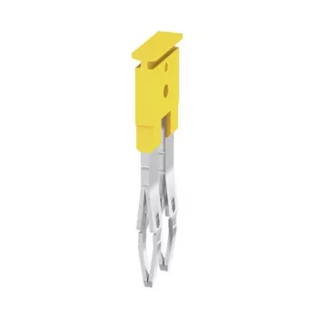 Weidmüller ZQV 2.5/2 poikittaisliitin, 2,5 mm², 2-napainen, keltainen, 60 kpl
