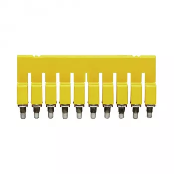 Weidmüller WQV 2.5/10 poikittaisliitin, 10-napainen, 2,5 mm², keltainen, polyamidi, 20 kpl