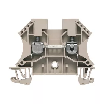Weidmüller läpivientiliitin, ruuviliitäntä, 4 mm², 32 A, 800 V, beige, DIN-kiskoasennus, 100 kpl