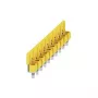 Weidmüller WQV 10/10 poikittaisliitin, 10-napainen, 10 mm², keltainen, polyamidi, 20 kpl