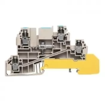 Weidmüller läpivientiliitin, ruuviliitäntä, 2,5 mm², 500 V, 24 A, beige, 50 kpl