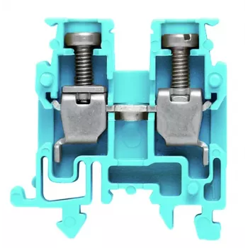 Weidmüller läpivientiliitin AKZ 2.5 BL, sininen, ruuviliitäntä, 2,5 mm², 800 V, 24 A