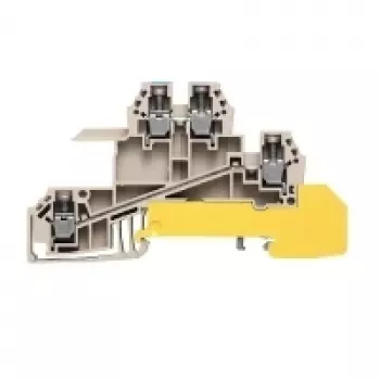 Weidmüller läpivientiliitin, ruuviliitäntä, 2,5 mm², 24 A, 800 V, beige, 50 kpl
