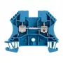 Weidmüller WDU 4 BL läpivientiriviliitin, 4 mm², ruuviliitäntä, sininen, 100 kpl