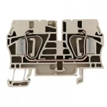 Weidmüller ZDU 6 läpivientiliitin, jousiliitäntä, 6 mm², beige, 50 kpl