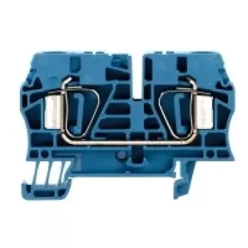 Weidmüller ZDU 6 BL läpivientiriviliitin, 6 mm², jousikiristysliitäntä, sininen, 50 kpl