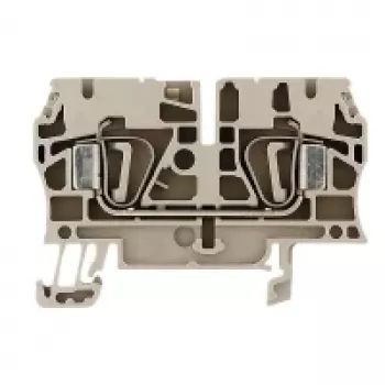 Weidmüller ZDU 4 läpivientiriviliitin, jousiliitäntä, 4 mm², beige, 100 kpl