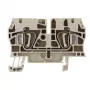 Weidmüller ZDU 4 läpivientiriviliitin, jousiliitäntä, 4 mm², beige, 100 kpl